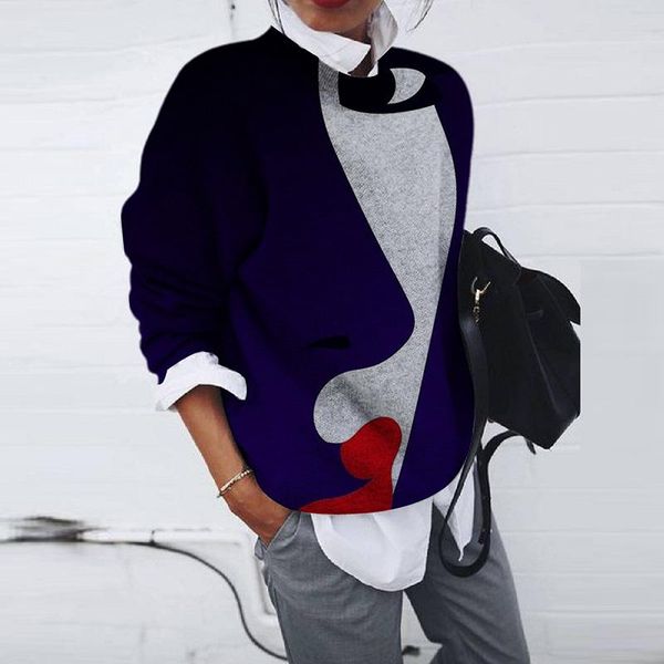 women's blouses & shirts women autumn elegant retro pullover print loose casual round neck long sleeve shirt streetwear clothing ladies, White
women's blouses & shirts women autumn elegant retro pullover print loose casual round neck long sleeve shirt streetwear clothing ladies, White