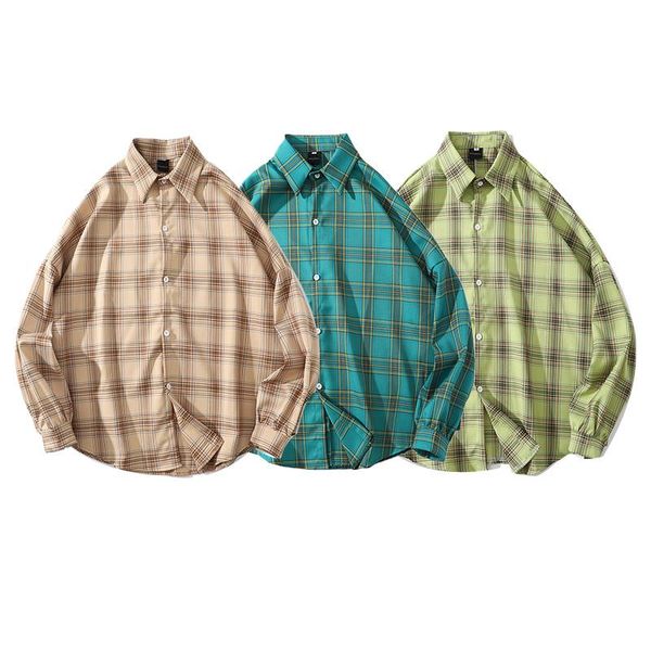 korean plaid shirt men long sleeve vintage clothes mens shirts casual slim fit chic camisa cuadros eb50cs men's, White;black
korean plaid shirt men long sleeve vintage clothes mens shirts casual slim fit chic camisa cuadros eb50cs men's, White;black
