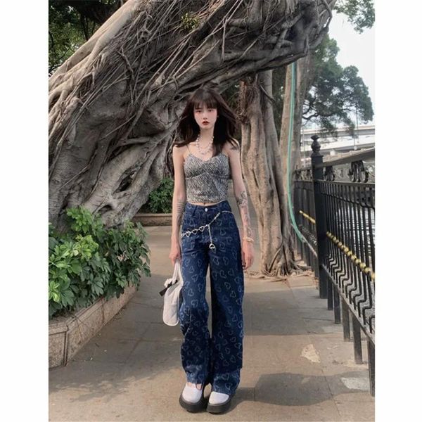 women's jeans vintage bf women with chain ripped baggy boyfriend summer distressed egirl harajuku wide leg pants trousers, Blue
women's jeans vintage bf women with chain ripped baggy boyfriend summer distressed egirl harajuku wide leg pants trousers, Blue