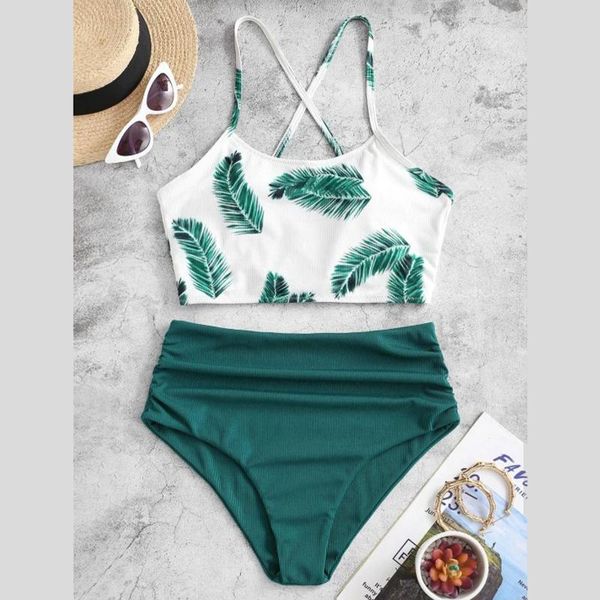 women's swimwear bikini 2021 women two piece leaves print split set plus size beachwear swimsuit sister outfit fashion party cool, White;black
women's swimwear bikini 2021 women two piece leaves print split set plus size beachwear swimsuit sister outfit fashion party cool, White;black