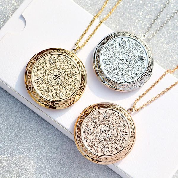 pendant necklaces dxjel fashion carved vintage style delicate flower locket necklace secret hiding place po pos box dropship, Silver
pendant necklaces dxjel fashion carved vintage style delicate flower locket necklace secret hiding place po pos box dropship, Silver