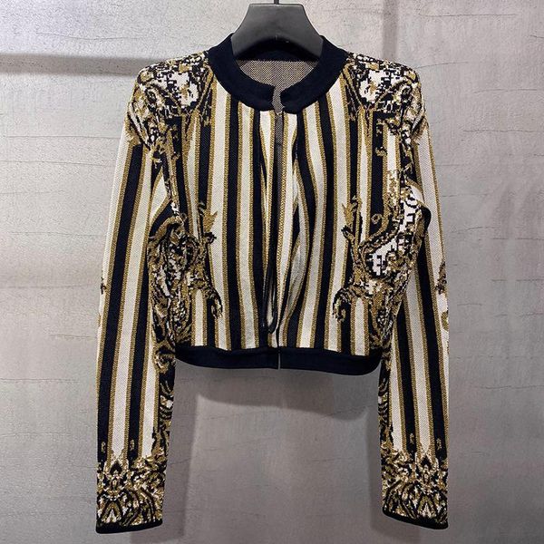 women's knits & tees 2021 autumn winter knitted viscose blend gold yarn cardigan women shoulder pad long sleeve hook button shor, White
women's knits & tees 2021 autumn winter knitted viscose blend gold yarn cardigan women shoulder pad long sleeve hook button shor, White