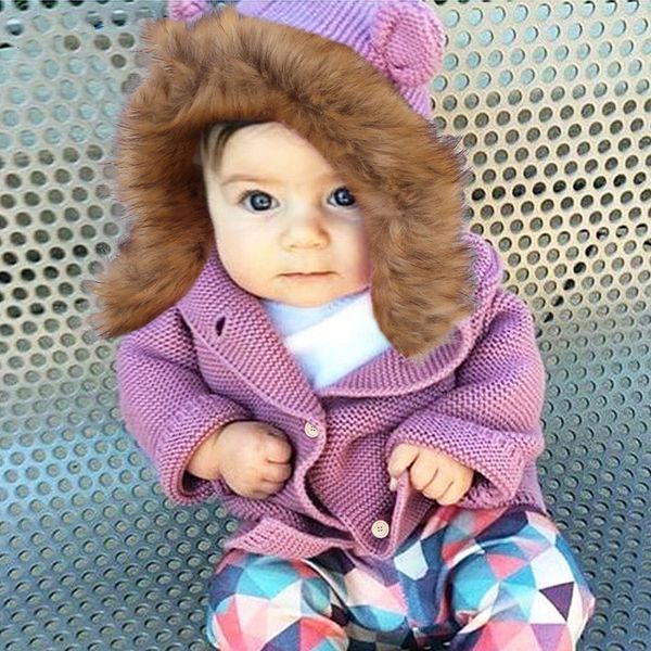 children's clothing infant fur hooded coat baby knitted newborn boys girls jacket spring new children outwear kids clothing sweaters, Blue
children's clothing infant fur hooded coat baby knitted newborn boys girls jacket spring new children outwear kids clothing sweaters, Blue