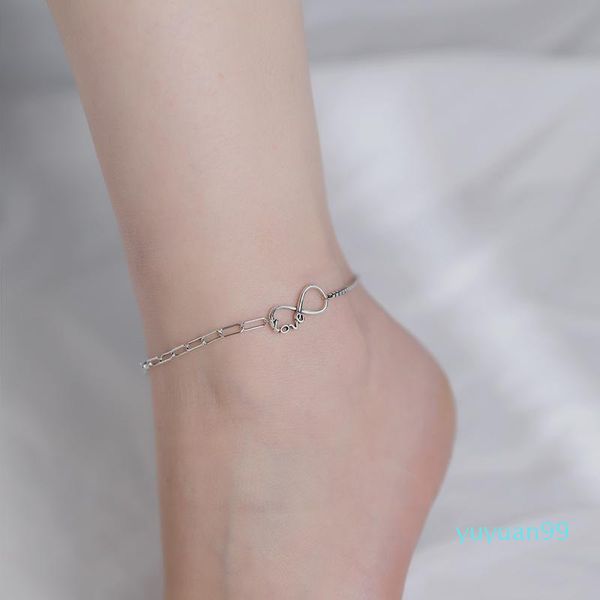 miqiao bracelet on the leg female sterling silver anklet bowknot love letter circle exquisite trend jewelry1, Red;blue
miqiao bracelet on the leg female sterling silver anklet bowknot love letter circle exquisite trend jewelry1, Red;blue