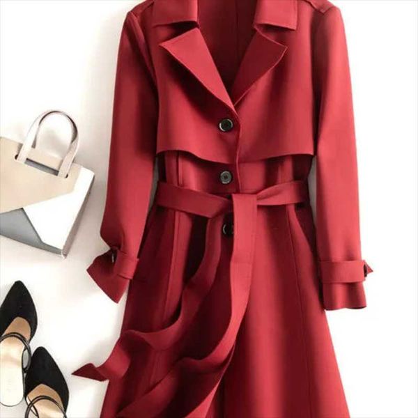 women's trench coats windbreaker mid-length 2021 autumn brand high-end casual british style tooling jacket, Tan;black
women's trench coats windbreaker mid-length 2021 autumn brand high-end casual british style tooling jacket, Tan;black