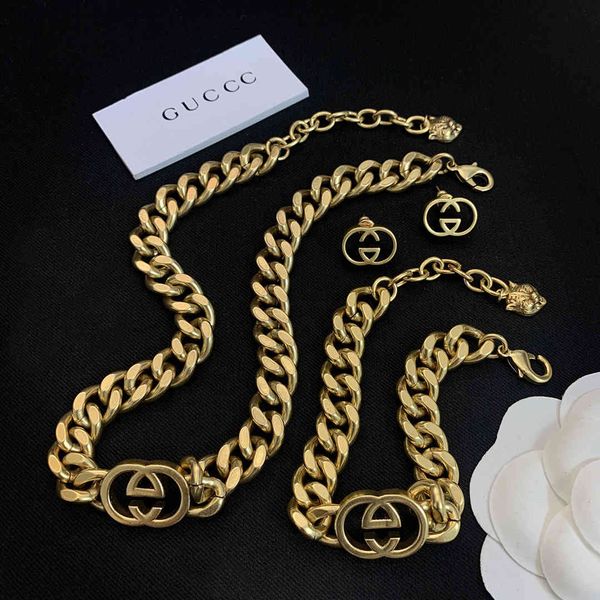 70% off luxury jewelry gjia gujia 2021 new letter and necklaces women's pairs brass bracelet net red earrings, Silver
70% off luxury jewelry gjia gujia 2021 new letter and necklaces women's pairs brass bracelet net red earrings, Silver