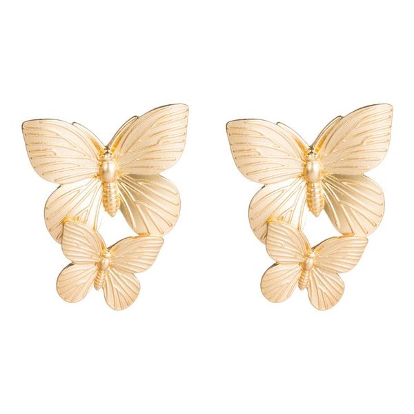 dangle & chandelier golden metal texture two butterfly earrings hypoallergenic, Silver
dangle & chandelier golden metal texture two butterfly earrings hypoallergenic, Silver