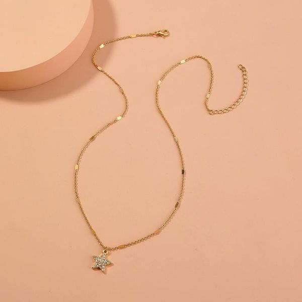 chains exquisite crystal zircon star pendant necklace elegant female gold clavicle chain accessories charming girl jewelry gift, Silver
chains exquisite crystal zircon star pendant necklace elegant female gold clavicle chain accessories charming girl jewelry gift, Silver