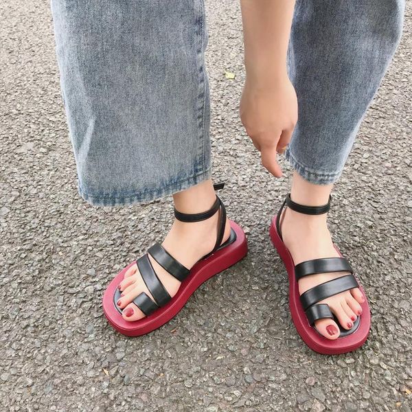 sandals all-match women's flat clip fashion casual shoes women buckle beach ladies shoe female summer 2021, Black
sandals all-match women's flat clip fashion casual shoes women buckle beach ladies shoe female summer 2021, Black