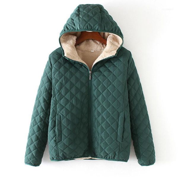 women's down & parkas manley arty winter casual short cotton coats women hooded diamonds partern artificial fleece inside outwear femme, Black
women's down & parkas manley arty winter casual short cotton coats women hooded diamonds partern artificial fleece inside outwear femme, Black