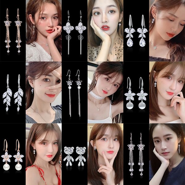 s earrings female korean temperament long simple 925 pure sier tassel anti allergy personality versatile, Golden
s earrings female korean temperament long simple 925 pure sier tassel anti allergy personality versatile, Golden