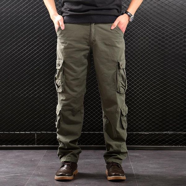 men's pants 2022 men's spring and autumn outdoor casual cotton loose straight multi-pocket workwear trousers, Black
men's pants 2022 men's spring and autumn outdoor casual cotton loose straight multi-pocket workwear trousers, Black