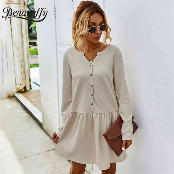 casual button women dress v-neck long sleeve knitted mini es autumn winter female a-line matching ol solid 210510, Black;gray
casual button women dress v-neck long sleeve knitted mini es autumn winter female a-line matching ol solid 210510, Black;gray