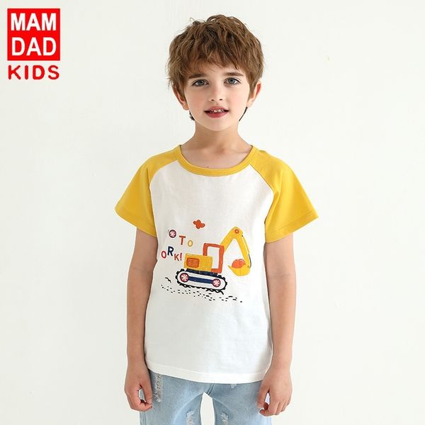 children's short t-shirt round neck wear half sleeve cotton middle big children's korean summer top, White
children's short t-shirt round neck wear half sleeve cotton middle big children's korean summer top, White
