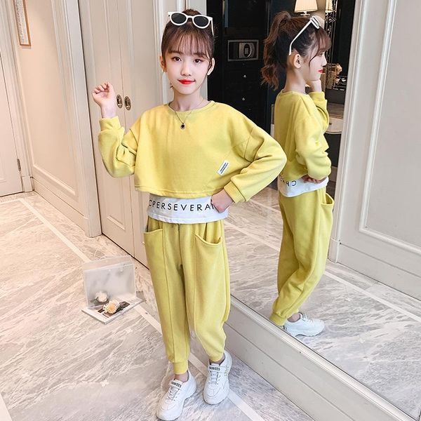 clothing sets children's sports girl spring yellow gray patchwork hoodie+pants two piece suit casual kids tracksuit cotton girls outfit, White
clothing sets children's sports girl spring yellow gray patchwork hoodie+pants two piece suit casual kids tracksuit cotton girls outfit, White