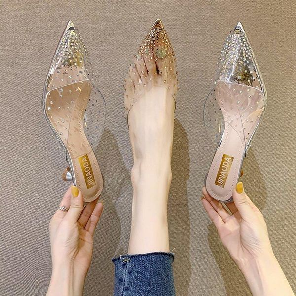 dress shoes women's mules transparent high heels fashion stilettos bride wedding ladies princess crystal, Black
dress shoes women's mules transparent high heels fashion stilettos bride wedding ladies princess crystal, Black
