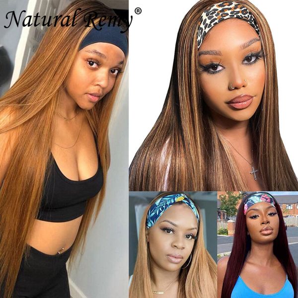 glueless headband wig human hair wigs for black women 10-24inch straight omber color, Black;brown
glueless headband wig human hair wigs for black women 10-24inch straight omber color, Black;brown