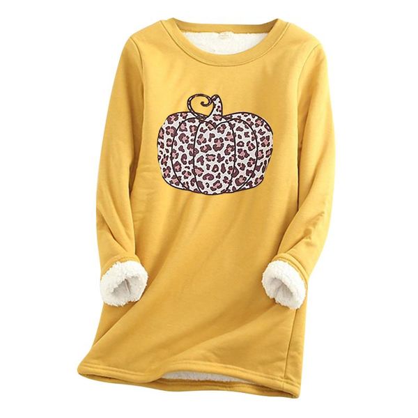 sweater women leopard printing halloween pumpkin long sleeve round neck solid color plus cashmere pullover women's hoodies & sweatshirt, Black
sweater women leopard printing halloween pumpkin long sleeve round neck solid color plus cashmere pullover women's hoodies & sweatshirt, Black