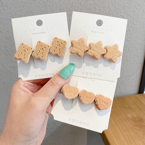 girls child cute sand biscuit hairpins simple side hair clips barrettes headdress ornament fashion accessories, Slivery;white
girls child cute sand biscuit hairpins simple side hair clips barrettes headdress ornament fashion accessories, Slivery;white