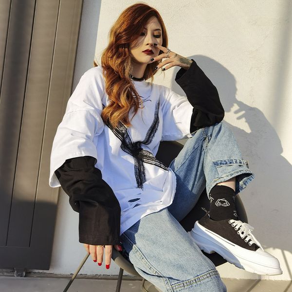 polo 2021 spring white t-shirt round neck long-sleeved korean loose bottoming ins fashion women's clothing trend
polo 2021 spring white t-shirt round neck long-sleeved korean loose bottoming ins fashion women's clothing trend