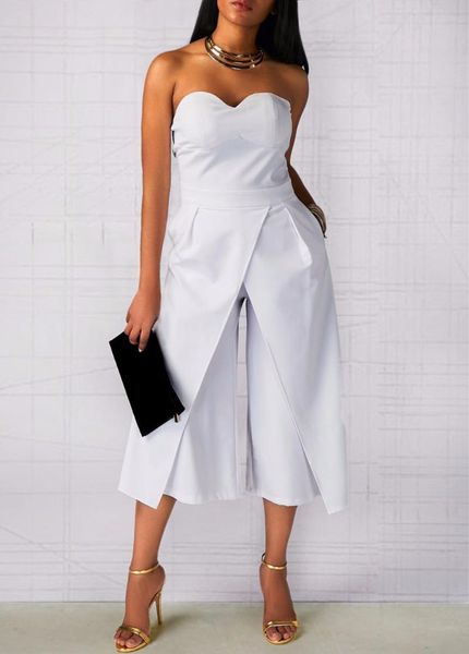 women's jumpsuits & rompers style european and american wear strapless bag with pants., Black;white
women's jumpsuits & rompers style european and american wear strapless bag with pants., Black;white