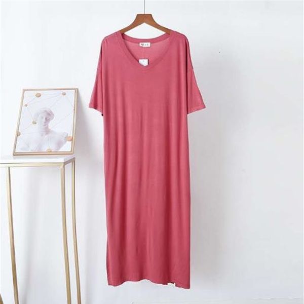 women's sleepwear loose plus fat night dress women spring summer long nightgowns lady's cotton nightshirt modal comfortable nightd, Black;red
women's sleepwear loose plus fat night dress women spring summer long nightgowns lady's cotton nightshirt modal comfortable nightd, Black;red