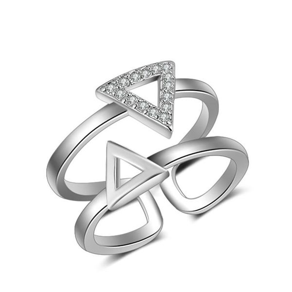 wedding rings open ring female fashion korean double triangular geometric index finger for girl accessories birthday valentine's day gi, Slivery;golden
wedding rings open ring female fashion korean double triangular geometric index finger for girl accessories birthday valentine's day gi, Slivery;golden