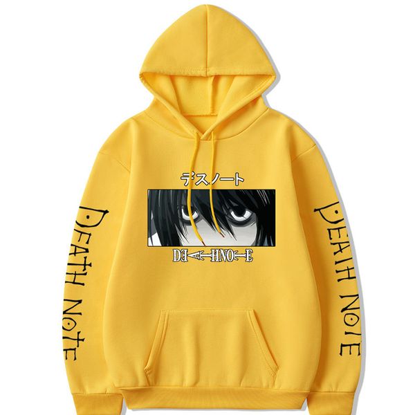 Women's Hoodies & Sweatshirts Harajuku hoodie death note I'm lawliet nightgown with long sleeves cotton poleron anime sweaters top, Black
Women's Hoodies & Sweatshirts Harajuku hoodie death note I'm lawliet nightgown with long sleeves cotton poleron anime sweaters top, Black