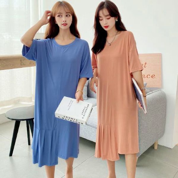 women's sleepwear fat mm sleepwear women modal cotton loose night spring summer shirt female plus size gowns long wear t6h4, Black;red
women's sleepwear fat mm sleepwear women modal cotton loose night spring summer shirt female plus size gowns long wear t6h4, Black;red
