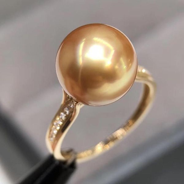 cluster rings d611 pearl ring fine jewelry solid 18k gold round 10-11mm nature sea water golden pearls for women presents, Golden;silver
cluster rings d611 pearl ring fine jewelry solid 18k gold round 10-11mm nature sea water golden pearls for women presents, Golden;silver