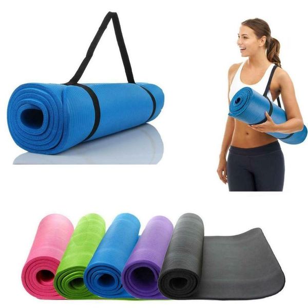 183x61cm big size 10mm thick non-slip yoga mat tasteless exercise fitness pilates camping gym meditation sport pad with bandages mats
183x61cm big size 10mm thick non-slip yoga mat tasteless exercise fitness pilates camping gym meditation sport pad with bandages mats