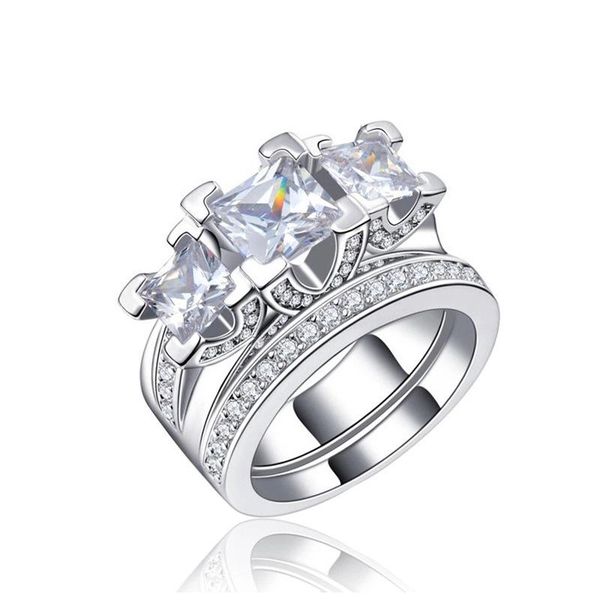 wedding rings 2pcs yayi jewelry princess cut + white cubic zirconia silver color engagement couples set gift, Slivery;golden
wedding rings 2pcs yayi jewelry princess cut + white cubic zirconia silver color engagement couples set gift, Slivery;golden
