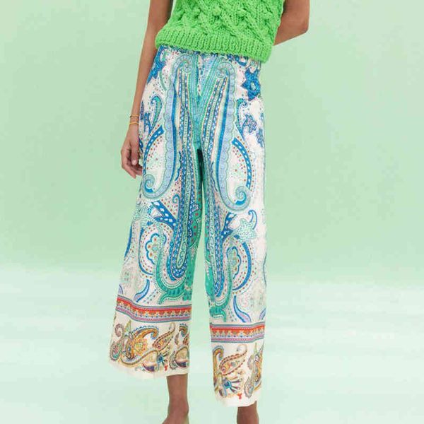za summer pants women full-length trouser printed high waist wide leg pantalon female fashion zipper pockets 210422, Black;white
za summer pants women full-length trouser printed high waist wide leg pantalon female fashion zipper pockets 210422, Black;white