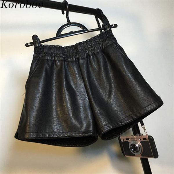 women's shorts korobov 2021 arrival auttum winter fashion pockets lady high waist casual female button korean pu 76326, White;black
women's shorts korobov 2021 arrival auttum winter fashion pockets lady high waist casual female button korean pu 76326, White;black