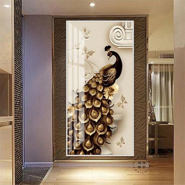 wallpapers custom self adhesive 3d stereo murals relief golden peacock background home decor porch papel de parede waterproof
wallpapers custom self adhesive 3d stereo murals relief golden peacock background home decor porch papel de parede waterproof