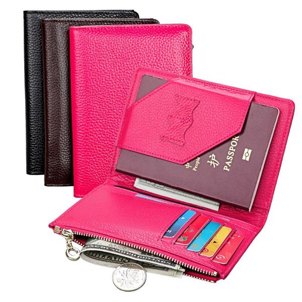 card holders multi-function travel wallet passport holder fashion genuine leather layer cowhide id, Brown;gray
card holders multi-function travel wallet passport holder fashion genuine leather layer cowhide id, Brown;gray