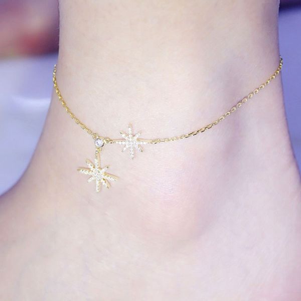 baoyocn fashion pure 925 sterling silver meteorites stars anklet for women 3 gold colors ankle chain leg bracelet foot jewelry, Red;blue
baoyocn fashion pure 925 sterling silver meteorites stars anklet for women 3 gold colors ankle chain leg bracelet foot jewelry, Red;blue