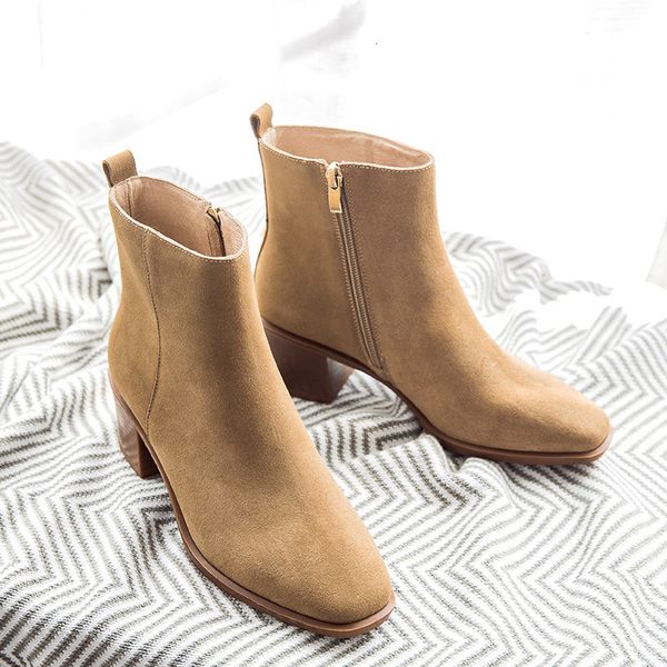 boots ankle boots women cow suede leather fashion square toe side zip autumn winter lady high heel shoes handmade 03351, Black
boots ankle boots women cow suede leather fashion square toe side zip autumn winter lady high heel shoes handmade 03351, Black
