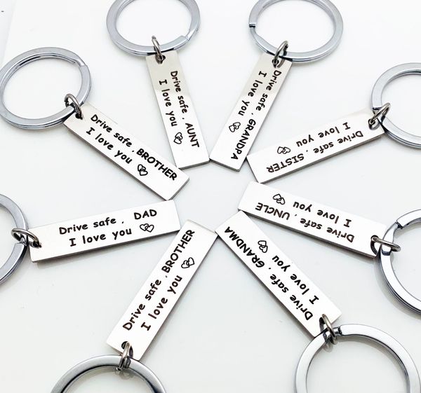 10PC Hot Drive Safe Keychain Drive Safe L Love You Dad Mom Uncle Brother Sister Gift Family Jewelry Keyring Valentines Day Gifts
10PC Hot Drive Safe Keychain Drive Safe L Love You Dad Mom Uncle Brother Sister Gift Family Jewelry Keyring Valentines Day Gifts