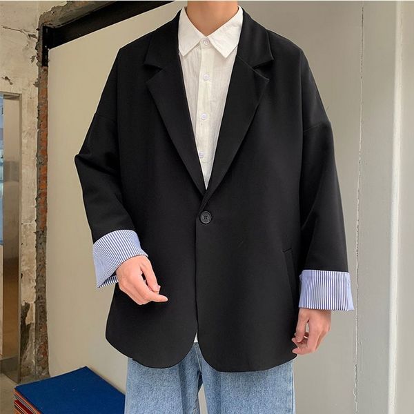 men's suits & blazers korean male casual blazer wear big-size clothes a solid button student suit blue jackets p1cl, White;black
men's suits & blazers korean male casual blazer wear big-size clothes a solid button student suit blue jackets p1cl, White;black
