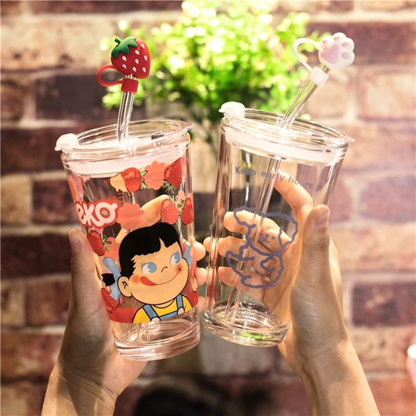 wine glasses w&g cute strawberry glass water cup with straw lid student ins japanese cartoon scale creative pink
wine glasses w&g cute strawberry glass water cup with straw lid student ins japanese cartoon scale creative pink