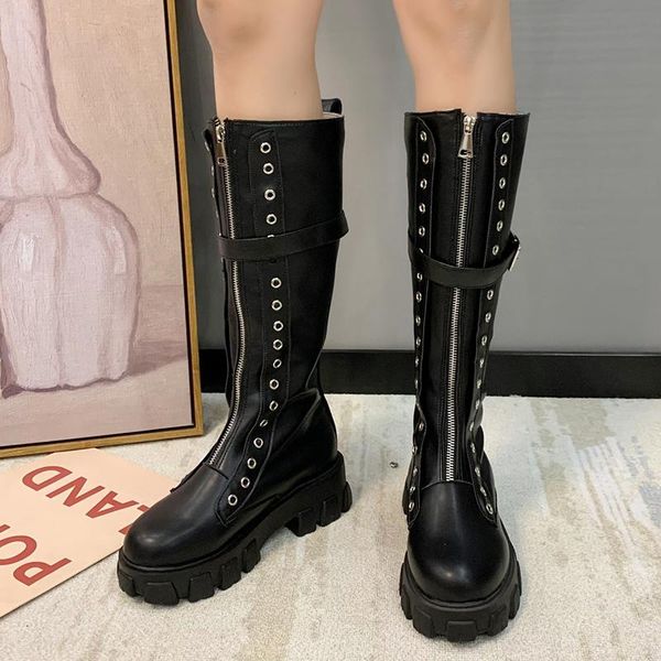 boots size 43 black patent leather knee high women fashion rivet buckle platform shoes woman punk motorcycle
boots size 43 black patent leather knee high women fashion rivet buckle platform shoes woman punk motorcycle