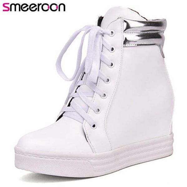 boots smeeroon 2021 fashion autumn winter women round toe height incentive ankle lace up pu leather, Black
boots smeeroon 2021 fashion autumn winter women round toe height incentive ankle lace up pu leather, Black