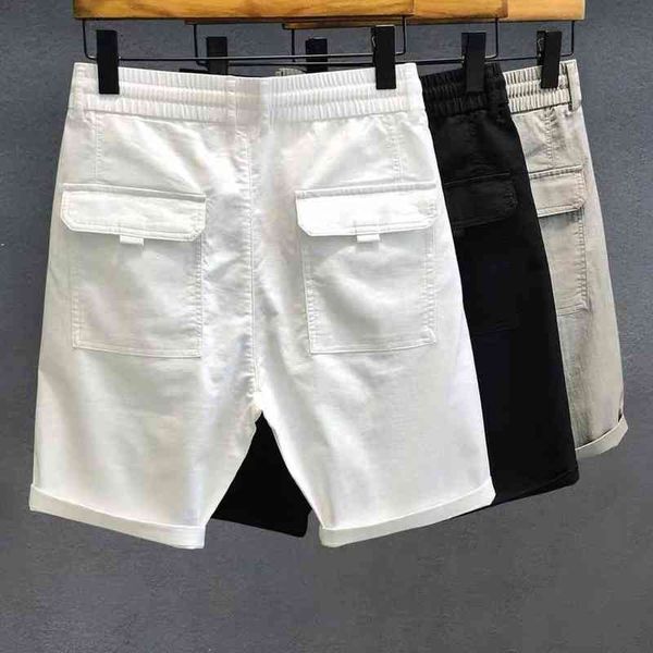casual shorts men summer cotton elastic waist work bottoms solid color breathable quick dry short homme 2022 220312, White;black
casual shorts men summer cotton elastic waist work bottoms solid color breathable quick dry short homme 2022 220312, White;black