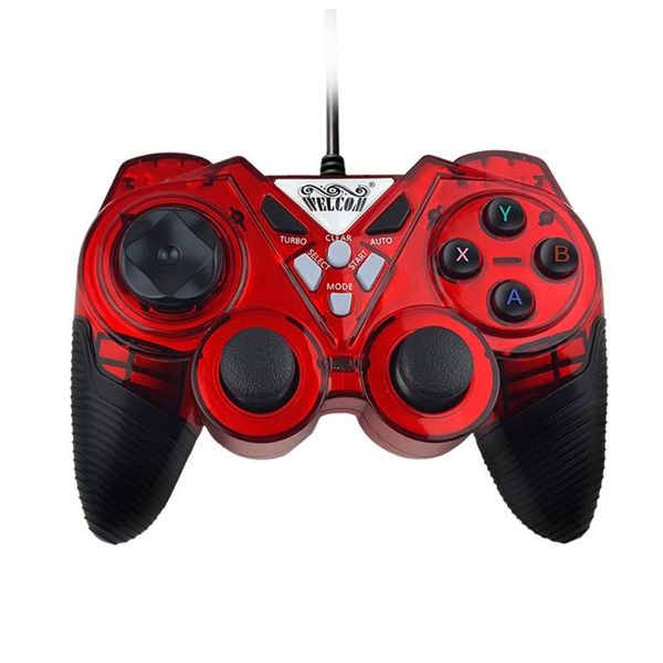 game controllers & joysticks we-8400 wired controller pad pc notebook vibration double play