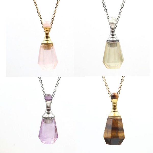 pendant necklaces yjxp natural stones perfume bottle for women men essential oil diffuser stainless steel jewelry chain necklace, Silver
pendant necklaces yjxp natural stones perfume bottle for women men essential oil diffuser stainless steel jewelry chain necklace, Silver