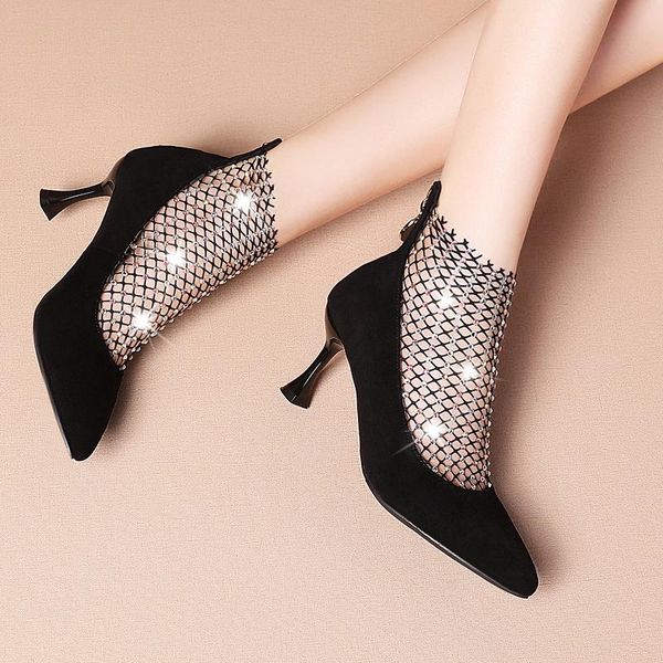 dress shoes 2021 pointed toe high heels thin rhinestone unique stitching zip banquet female fashion women pumps w37-25, Black
dress shoes 2021 pointed toe high heels thin rhinestone unique stitching zip banquet female fashion women pumps w37-25, Black