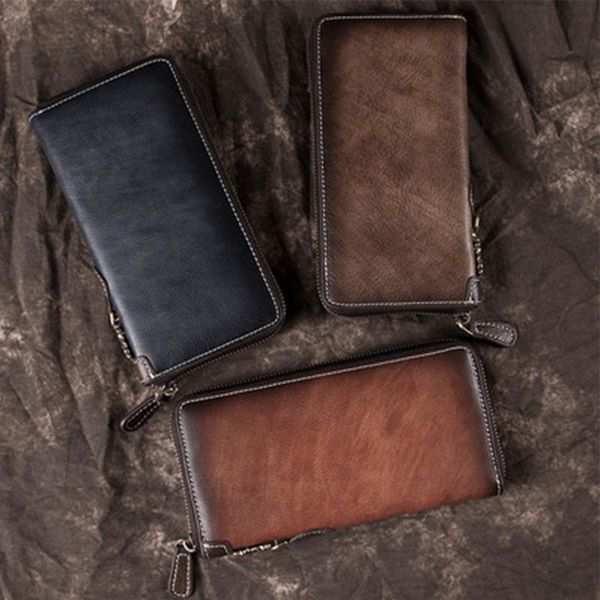 wallets luufan genuine leather retro men's wallet long zipper handbag multifunctional european and cowhide youth, Red;black
wallets luufan genuine leather retro men's wallet long zipper handbag multifunctional european and cowhide youth, Red;black