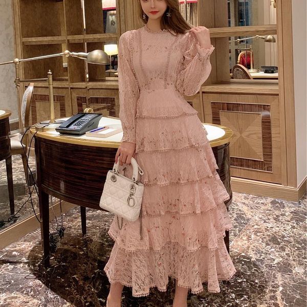 casual dresses vintage autumn fashion lace embroidery streetwear ruffles layered midi dress women sweet pink elegant vestidos, Black;gray
casual dresses vintage autumn fashion lace embroidery streetwear ruffles layered midi dress women sweet pink elegant vestidos, Black;gray