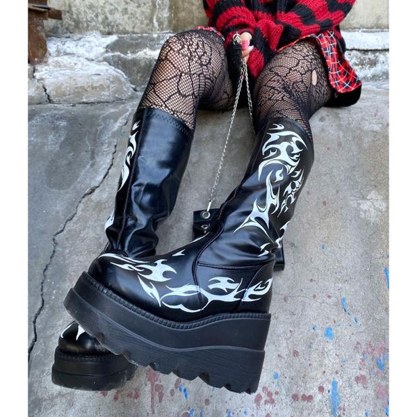 boots 2021 brand design fashion ins black cool punk high heels platform wedges women shoes big size 35-43
boots 2021 brand design fashion ins black cool punk high heels platform wedges women shoes big size 35-43